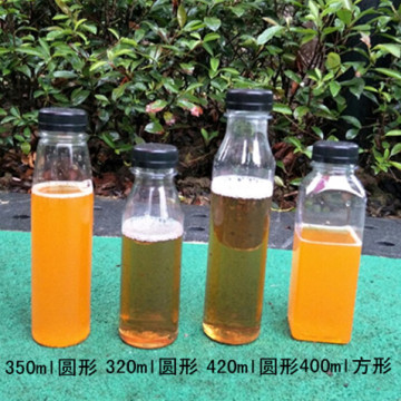 10只装加厚PET饮料瓶果汁瓶 塑料透明带盖水果酵素瓶塑料奶茶瓶