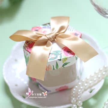 包邮喜糖盒子批发创意结婚大号欧式韩婚礼看样六角装烟婚庆喜糖盒
