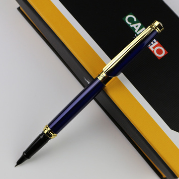 懒鳄钢笔0.38mm金属铱金笔学生用定制礼品练字书写用办公用礼盒装