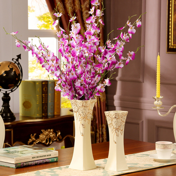 花瓶客厅摆件清新花器陶瓷花插欧式花瓶简约家居桌面摆设玄关饰品