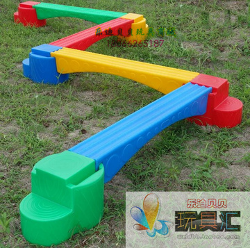 特价儿童感统平衡木塑料独木桥森林平衡桥感觉统合教具幼儿园玩具