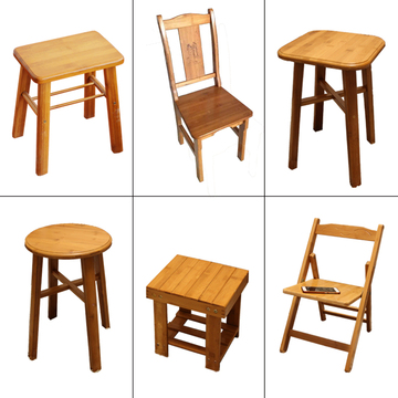 楠竹小凳子矮凳儿童小板凳实木家用成人圆凳方凳餐凳小木凳包邮