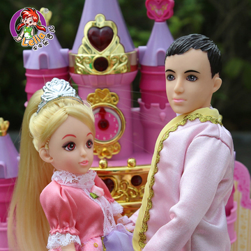 乐吉儿仿真洋娃娃套装大礼盒声光音乐王子玩具女孩公主生日礼物