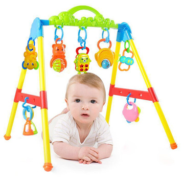 新生婴儿玩具宝宝健身架躺着玩带音乐儿童多功能哄小孩玩健身器