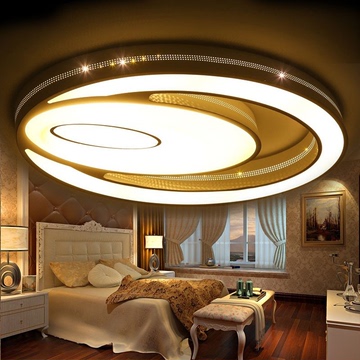 LED椭圆形客厅吸顶灯遥控大气创意节能灯温馨浪漫主卧室餐厅灯具