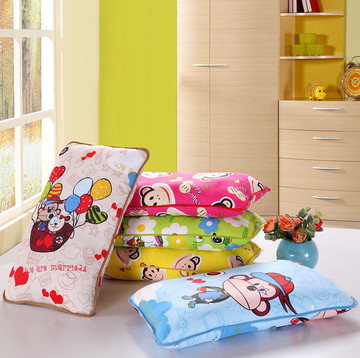 卡通全棉儿童枕头纯棉婴儿幼儿园防偏头定型小枕头1-3-6岁包邮