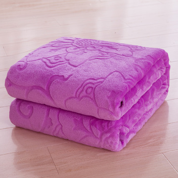 秋冬毛毯床单珊瑚绒毯法兰绒毯子加厚单人双人床单午睡毯