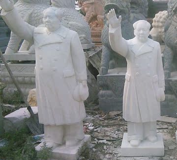 厂家直销石雕毛主席现货名人肖像定做加工园林摆件雕塑汉白玉