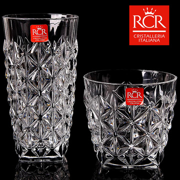 意大利RCR水晶杯 进口玻璃杯创意威士忌杯啤酒杯果汁杯水杯子