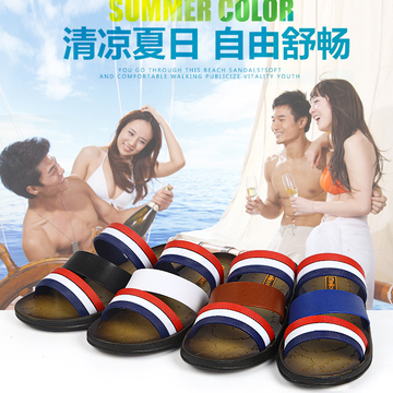 夏季韩版男款拖鞋防滑耐磨时尚沙滩鞋一字拖百搭休闲外穿凉拖三带
