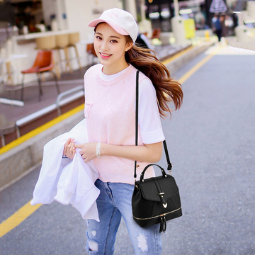 迷你小背包2016新款双肩包女韩版时尚休闲单肩斜跨包女士包包小包